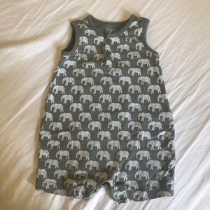 Baby GAP organic elephant romper